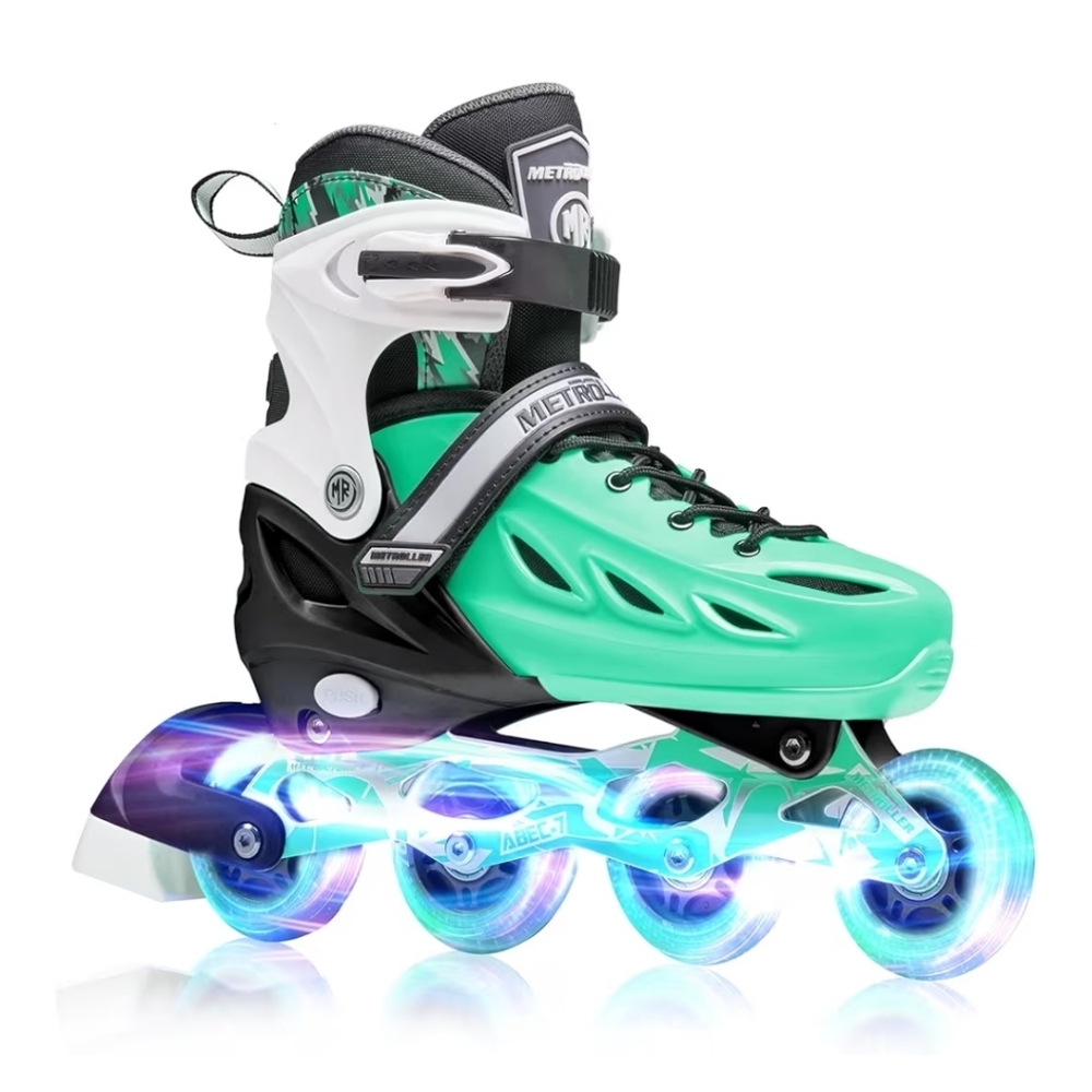 Metroller Mint Green Luminating Rollerblades